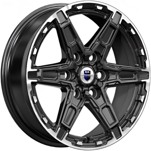 Диски K&K Дистрикт 8x18 6*114.3 ET46 DIA67.1 Черный бриллиант Литой купить с бесплатной доставкой в пункты выдачи в Петербурге